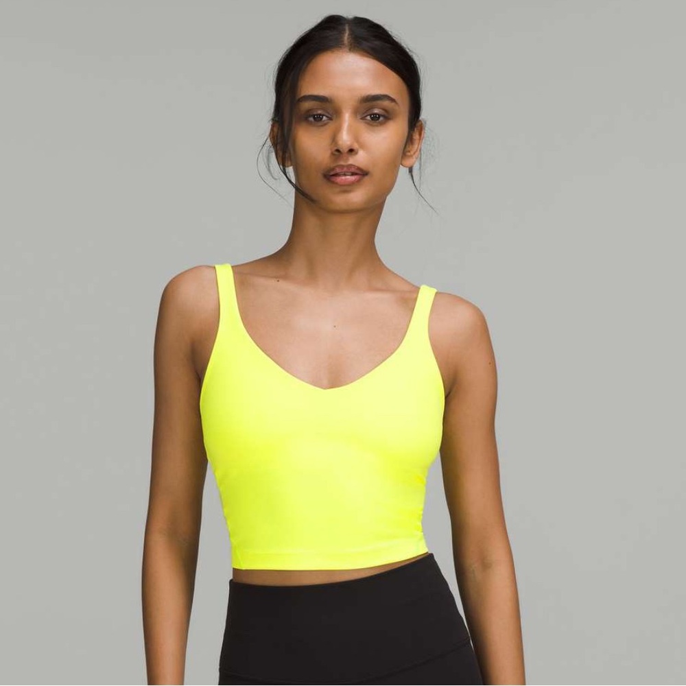 Neon Yellow Lulu lemon Align tank size 4